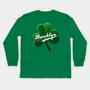 Brooklyn Shamrock Kids Long Sleeve T-Shirt